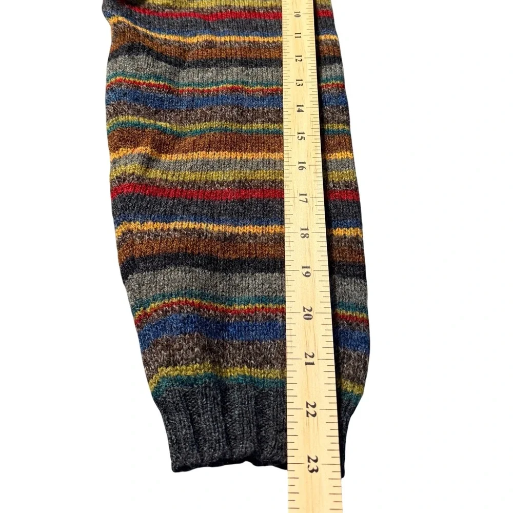 Vintage 90s J. Crew Oarsman Wool Striped Sweater Large Crewneck Mens Hong Kong
